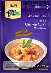 Asian Home Gourmet Indian Chicken Curry Spice Paste, 1.75oz. (Pack of 3)