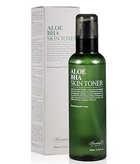 BENTON Aloe BHA Skin Toner 200ml (6.76 fl. oz.) - Contains 80% Aloe Skin Exfoliating & Moisturizing Facial Toner, Removes Dead Skin Cells and Blackheads, Acne Prevention, Soothing Effect