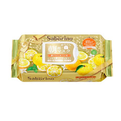 BCL Saborino Premium face mask 28 sheets Yuzu