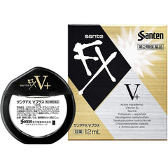 Santen FX V Plus Medicated Cool Eye Drops 12ml - Refreshing Eye Drops Made In Japan
