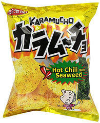Koikeya Karamucho Chips, Hot Chili with Seaweed, 1.9 oz