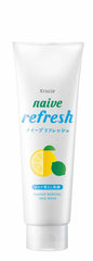 Kracie Japan Naive 2-in-1 Facial Cleansing Foam Makeup Cleanse - Lemon 200g