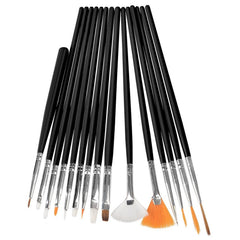 15pcs Nail Art Design Painting Drawing Dotting Pen Brush DIY Tool Set