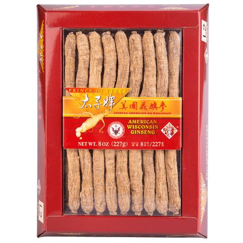 Prince of Peace Wisconsin American Ginseng Medium Long Roots, 8 oz