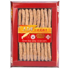 Prince of Peace Wisconsin American Ginseng Medium Long Roots, 8 oz