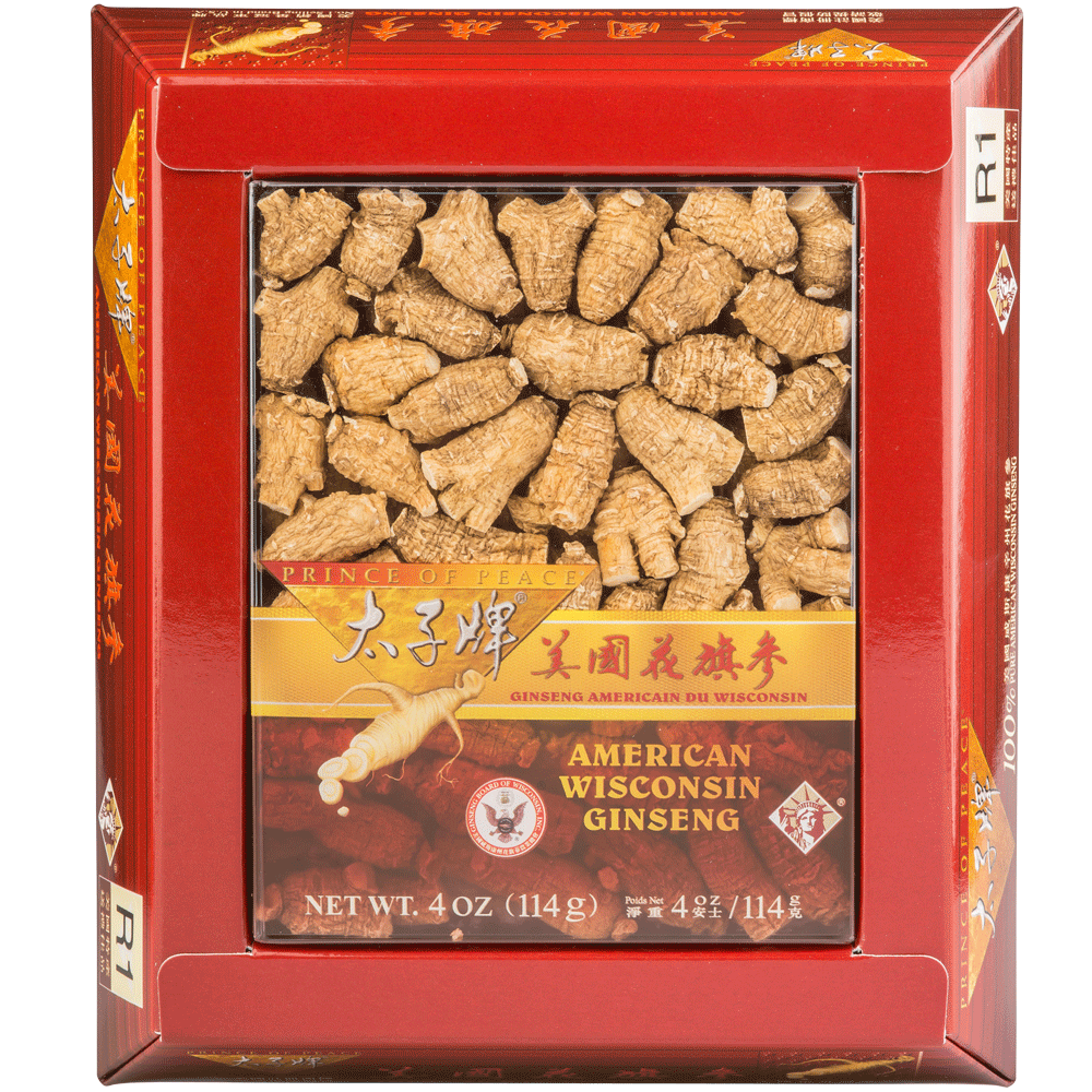 Prince of Peace Wisconsin American Ginseng Small Round Roots, 4 oz