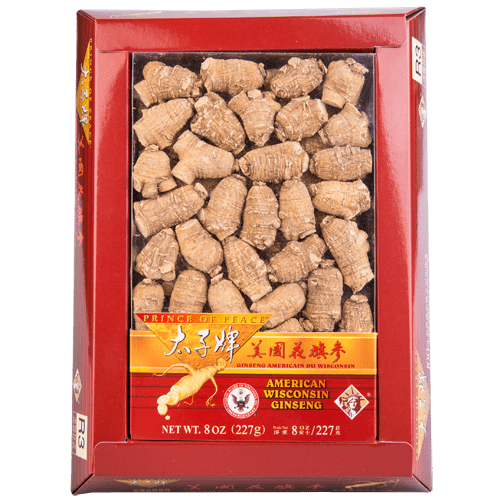 Prince of Peace Wisconsin American Ginseng Medium Large Round Roots, 8 oz