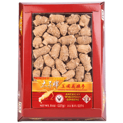 Prince of Peace Wisconsin American Ginseng Medium Large Round Roots, 8 oz