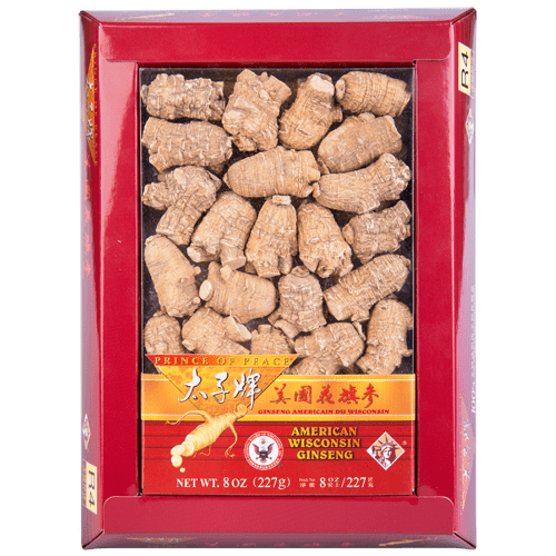 Prince of Peace Wisconsin American Ginseng Large Round Roots, 8 oz