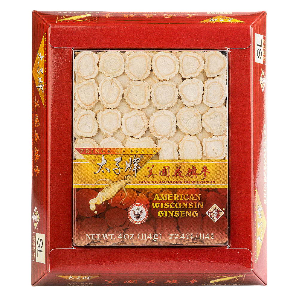 Prince of Peace Wisconsin American Ginseng Large Slices, 4 oz