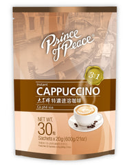 Prince of Peace 3 in 1 Instant Cappuccino, 30 Bags