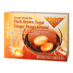 Prince of Peace Instant Mix Dark Brown Sugar Ginger Honey Crystal, 10 Bags