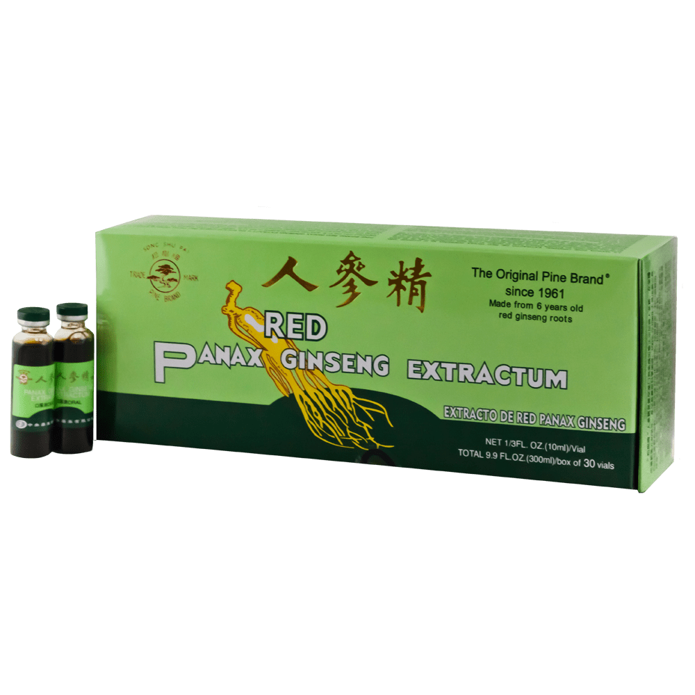 Pine Brand Red Panax Ginseng Extract with Acohol, 30x10cc