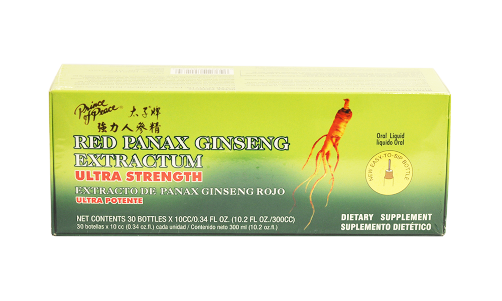 Prince of Peace Ultra Red Panax Ginseng Extractum, 30x10cc