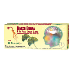 Prince of Peace Ginkgo Biloba & Red Panax Ginseng Extract, 10x10cc