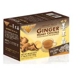 Prince of Peace Instant Plum Ginger Honey Crystals, 10 Bags