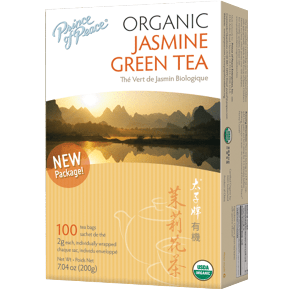 Prince of Peace Organic Jasmine Green Tea, 100 Tea Bags