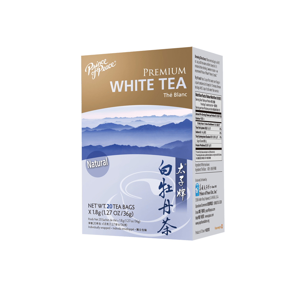 Prince of Peace Premium White Tea, 20 Tea Bags