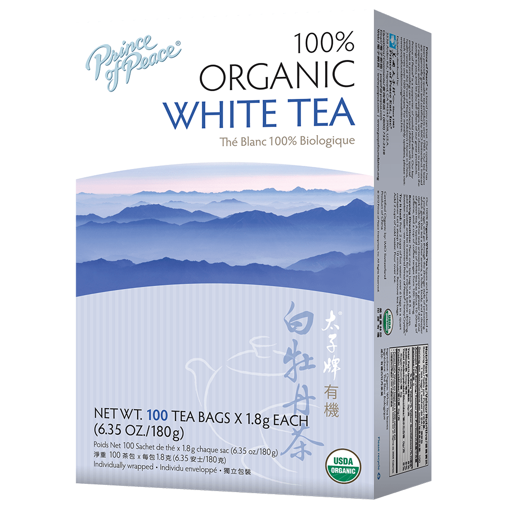Prince of Peace Organic White Tea, 100 Tea Bags
