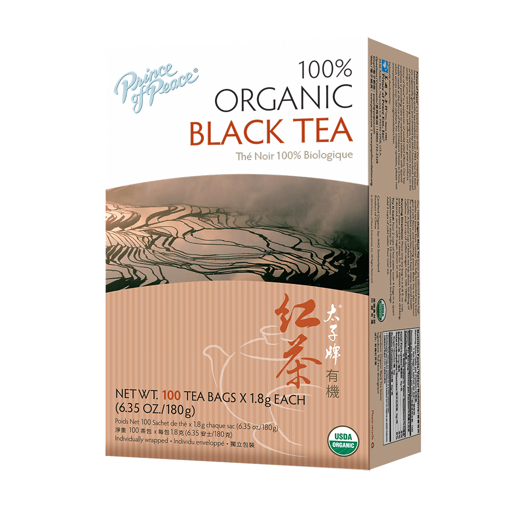 Prince of Peace Organic Black Tea, 100 Tea Bags