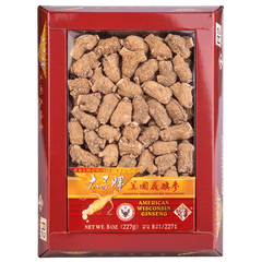 Prince of Peace Wisconsin American Ginseng Medium Round Roots, 8 oz