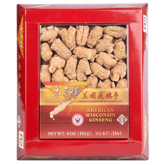 Prince of Peace Wisconsin American Ginseng Medium Round Roots, 4 oz