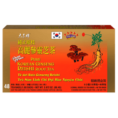 Prince of Peace Pure Korean Ginseng Reishi Root Tea, 48 Tea Bags