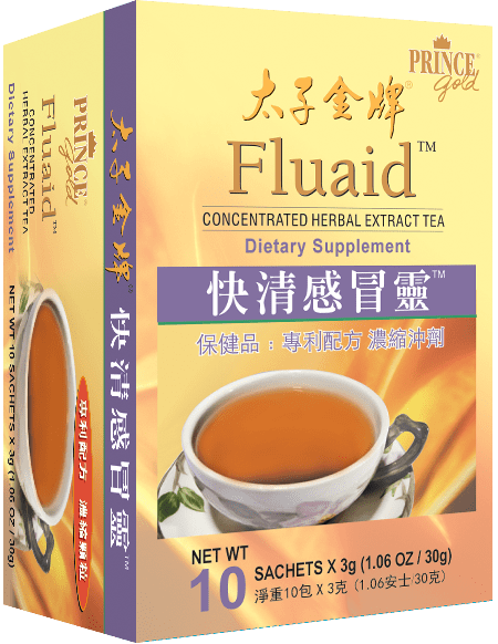 Prince Gold Fluaid - Concentrated Herbal Extract Tea, 10 Bags