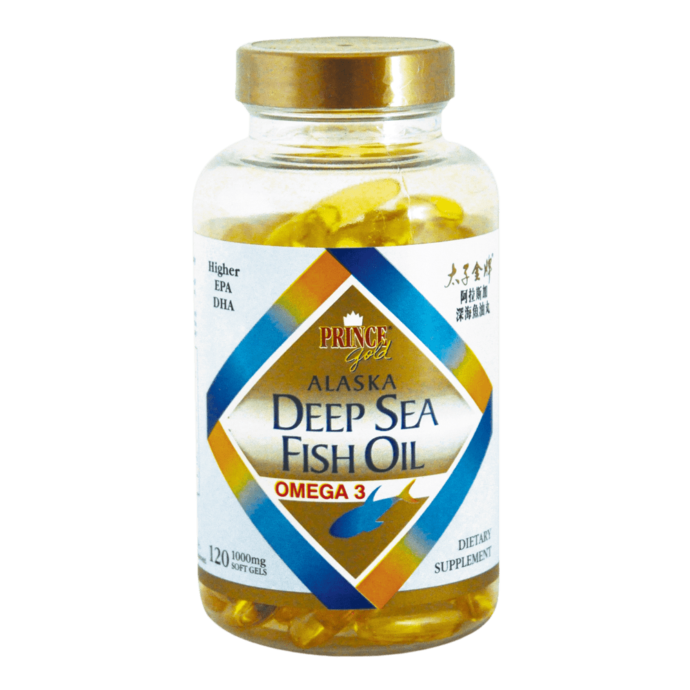 Prince Gold Alaska Deep Sea Fish Oil, 120 Capsules