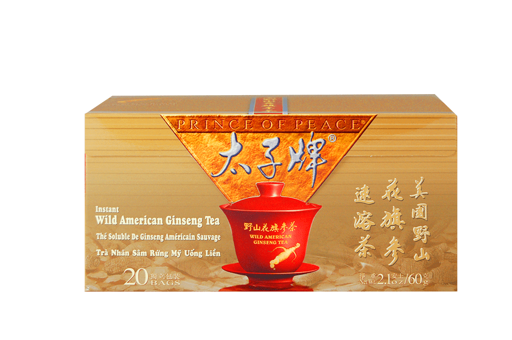 Prince of Peace Wild American Ginseng Instant Tea, 20 sachets