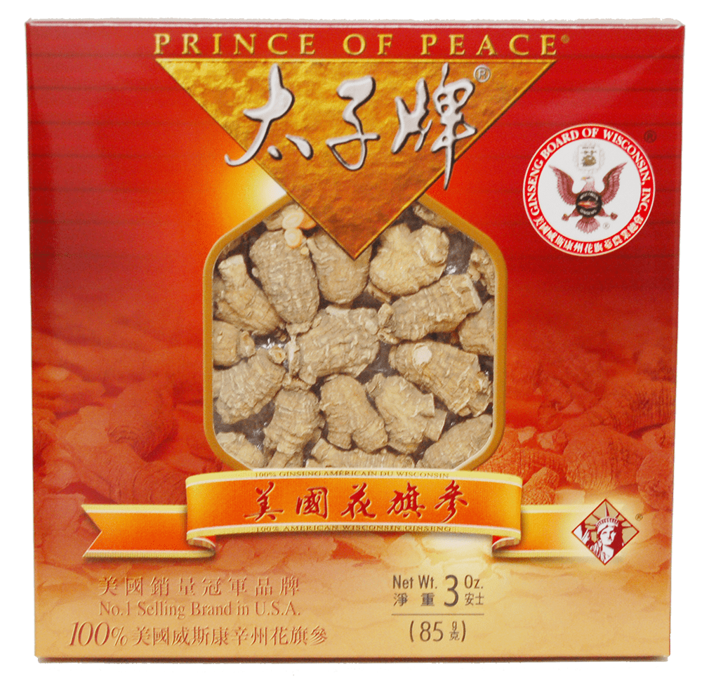 Prince of Peace Wisconsin American Ginseng Medium Round Roots, 3 oz