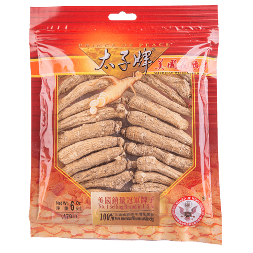 Prince of Peace Wisconsin American Ginseng Large Long Roots, 6 oz