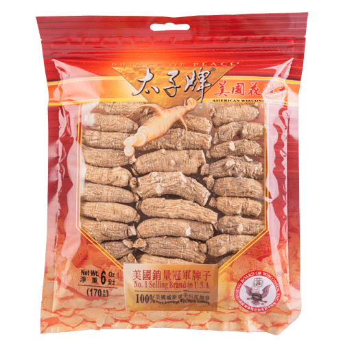 Prince of Peace Wisconsin American Ginseng Large Short Roots, 6 oz