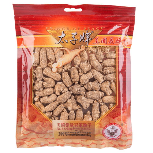 Prince of Peace Wisconsin American Ginseng Medium Round Roots, 6 oz