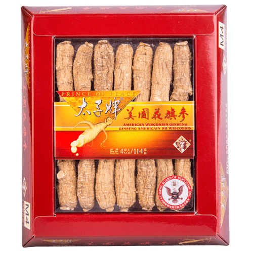 Prince of Peace Wisconsin American Ginseng Large Short Roots, 4 oz