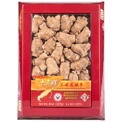 Prince of Peace Wisconsin American Ginseng Extra Large Round Roots, 8 oz