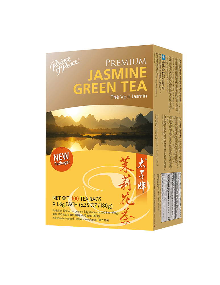 Prince of Peace Premium Jasmine Green Tea, 100 Tea Bags
