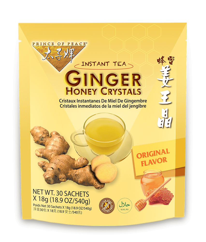 Prince of Peace Instant Ginger Honey Crystals, 30 Bags
