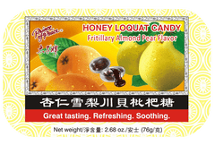 Prince of Peace Honey Loquat Candy - Fritillary Almond Pear Flavor, 76g