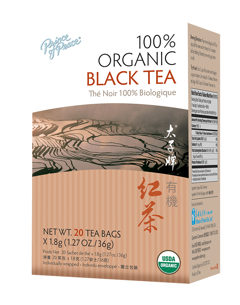 Prince of Peace Organic Black Tea, 20 Tea Bags