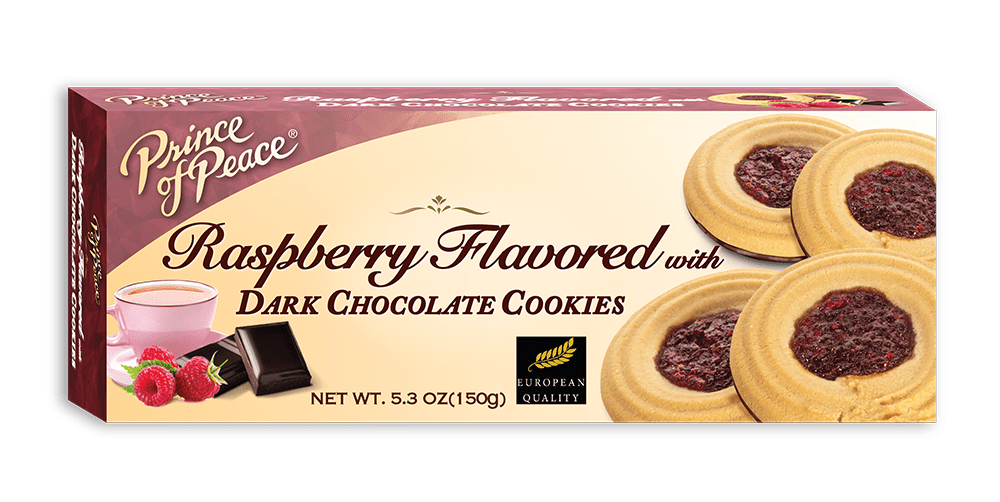 Prince of Peace Raspberry Dark Chocolate Cookies, 5.3oz