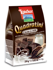Loacker Cocoa & Milk Quadratini, 8.82 oz
