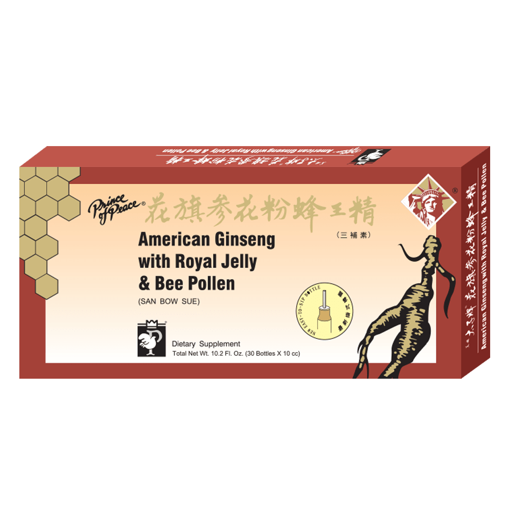 Prince of Peace American Ginseng Extractum w/ Royal Jelly & Bee Pollen, 10 x 10c