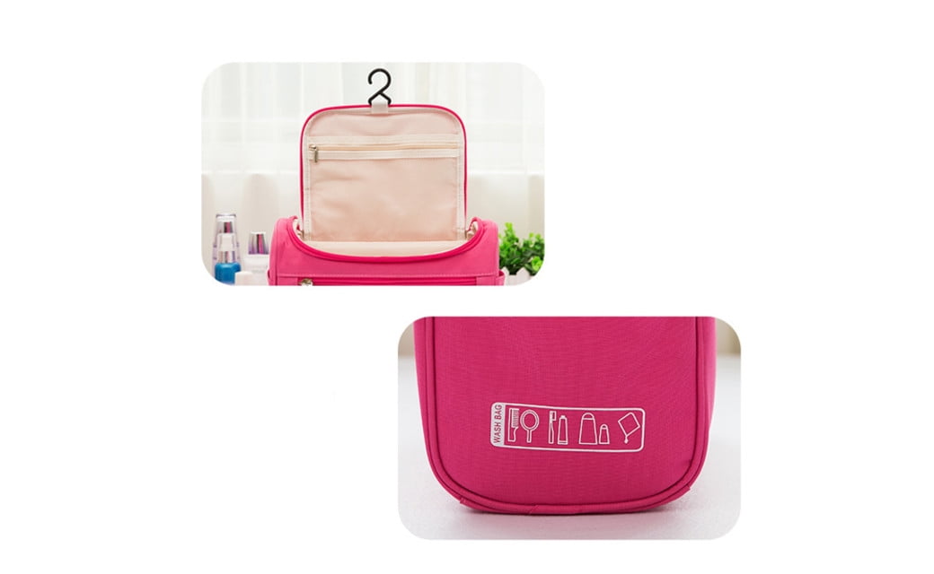Hanging Toiletry Bag for Travel Accessories & Makeup - Navy Blue