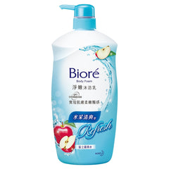 Biore Body Foam Body Soap Pump Refresh - Apple 33.8oz
