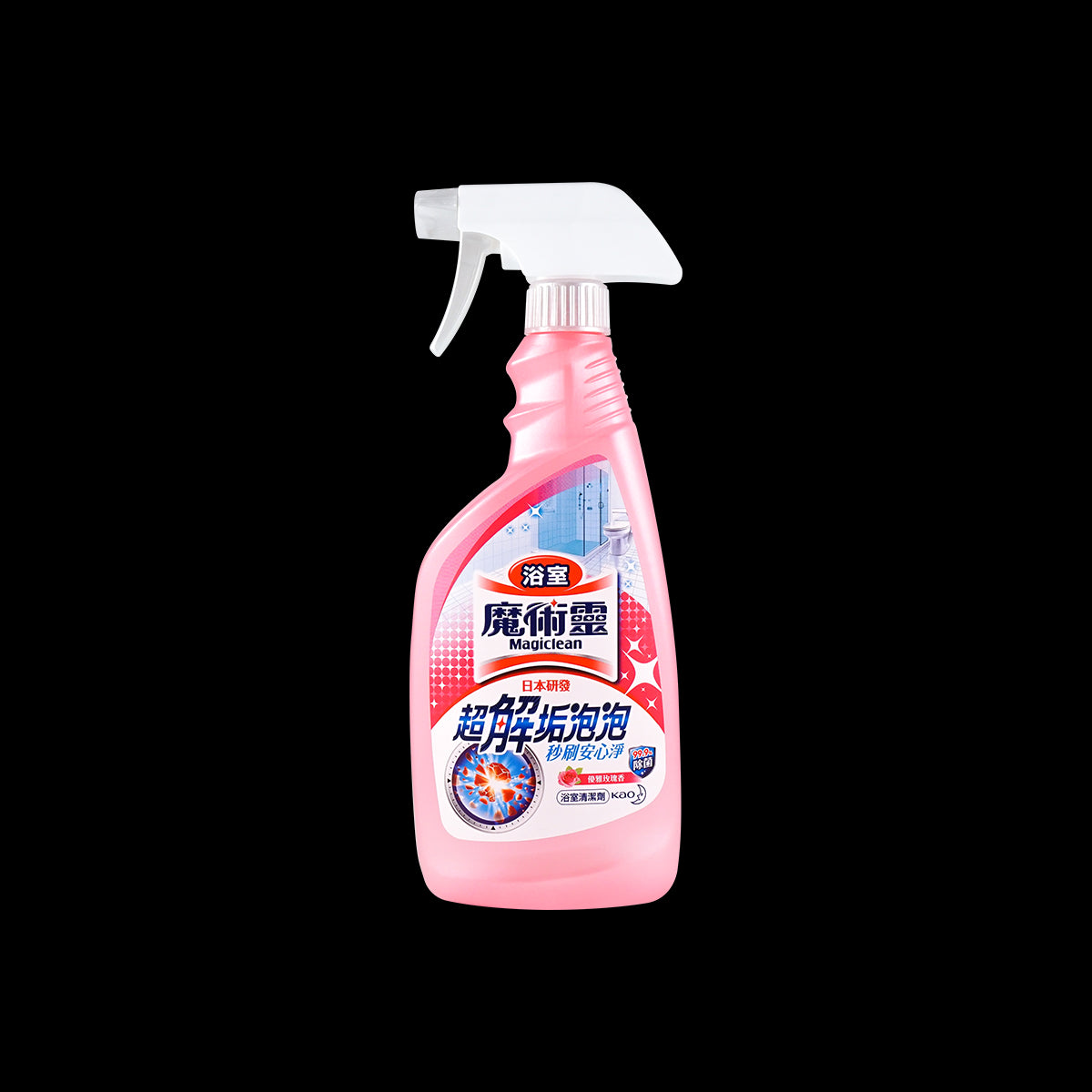 Magiclean Bathroom Cleaner Cleaning Spray, Rose Scent, 500ml Taiwan Version