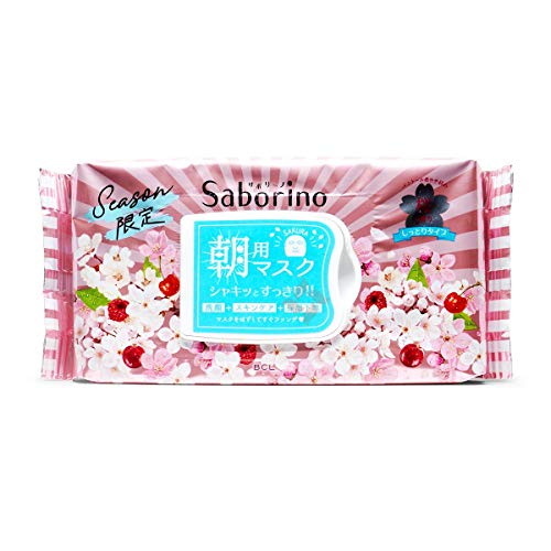BCL Saborino Morning Face Mask Limited Sakura 28 Sheets