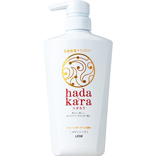 LION hadakara BODY SOAP 500mL (Fragrance of fruit garden)--2016 NEW!!--Fast Shipping!! From JAPAN