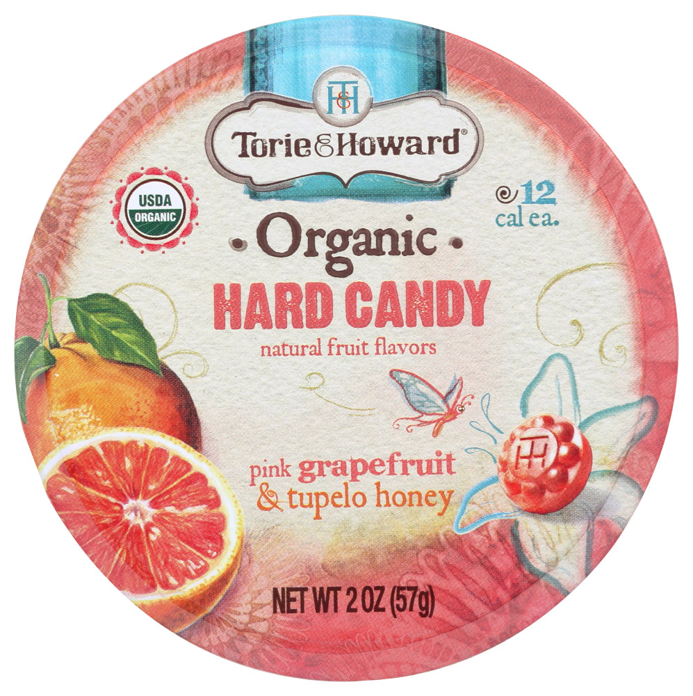 Torie & Howard Hard Candy, Pink Grapefruit & Tupelo Honey, 2 Oz