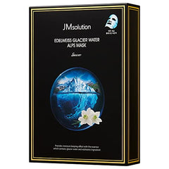 JMsolution Edelweiss Glacier Water Alps Mask Snow (1.06 fl oz. x 10 Sheets), Kor